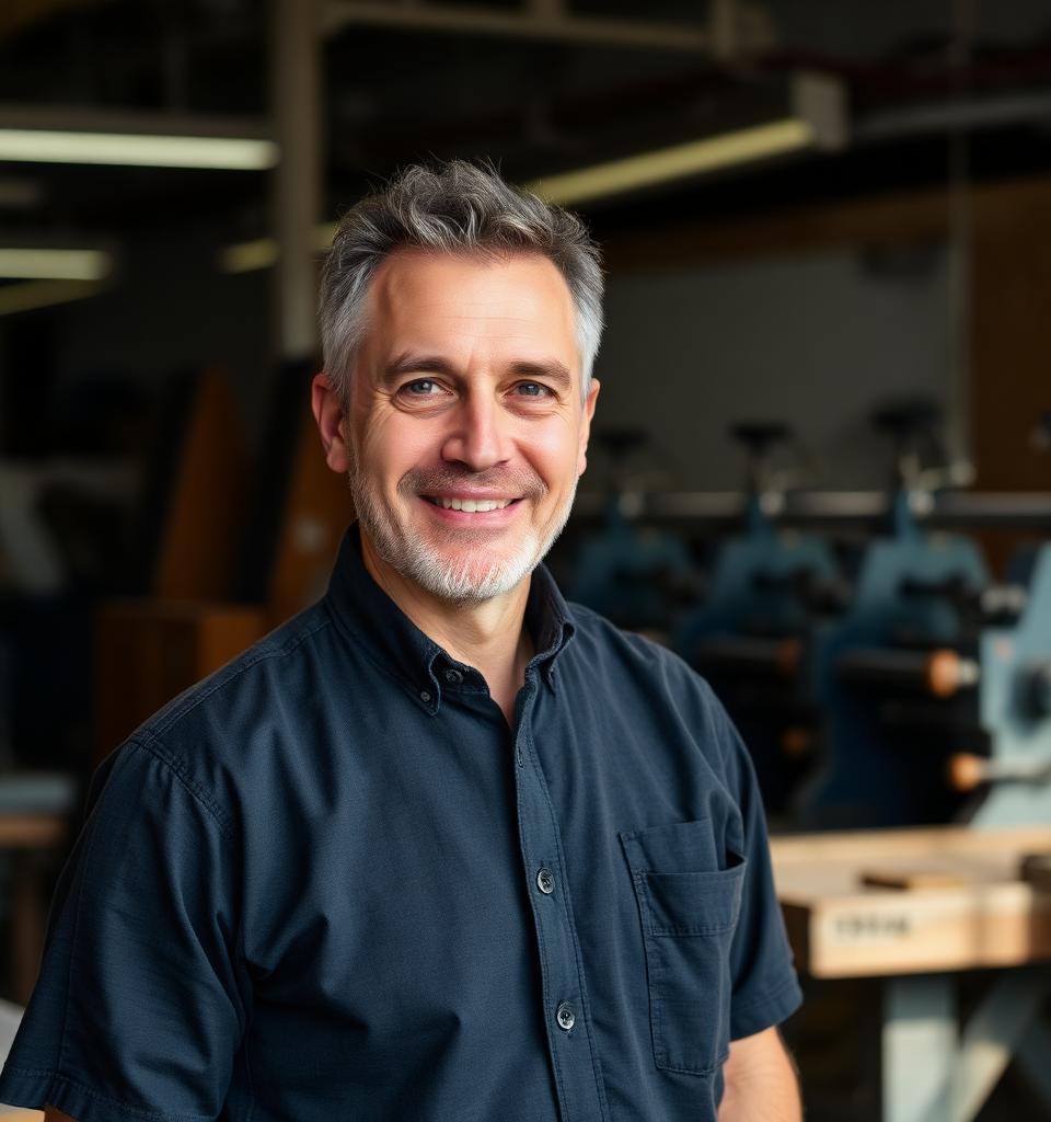 Rainer Steffens, IDS-Perfekt, im Produktionsbetrieb